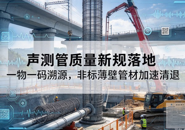 阳春声测管质量新规落地，一物一码溯源，非标薄壁管材加速清退